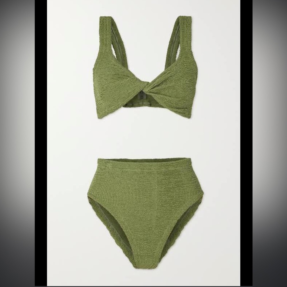 Hunza G metallic moss Jamie bikini